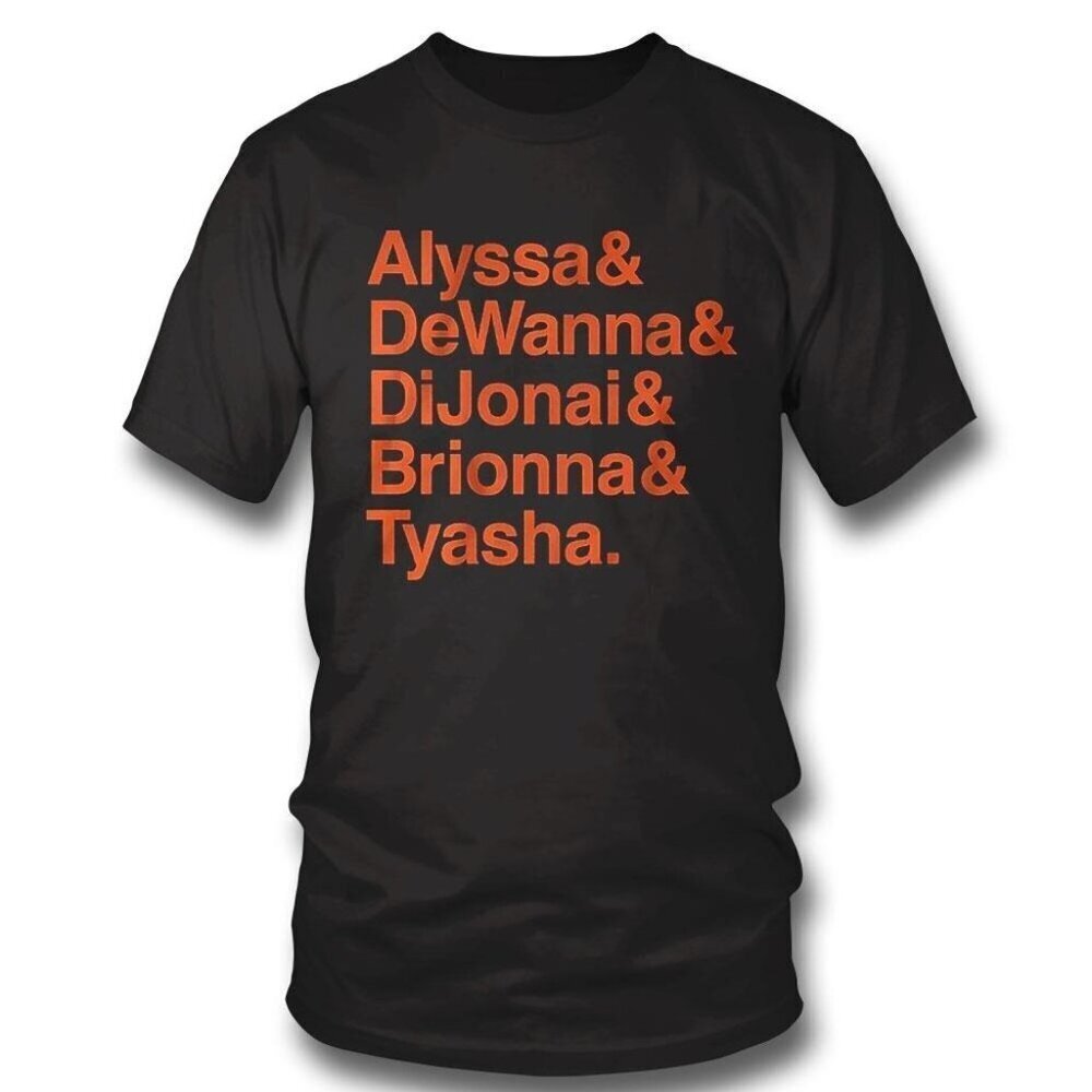 Alyssa Dewanna Dijonai Brionna Tyasha Basketball Fan Classic Graphic Sports Tee